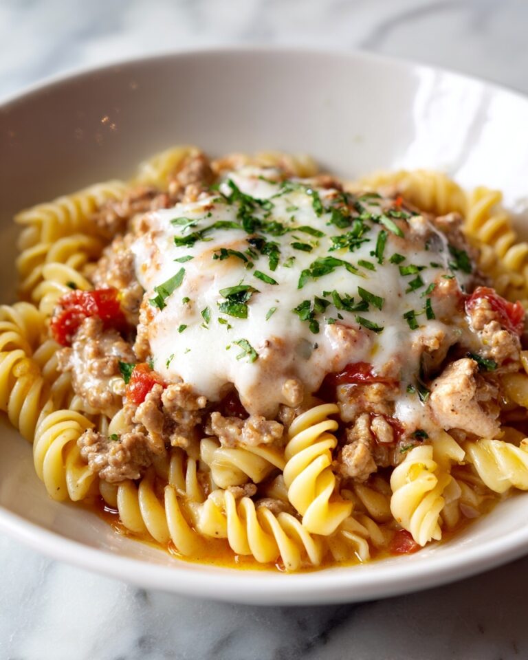 Loaded Cheeseburger Alfredo Pasta Recipe