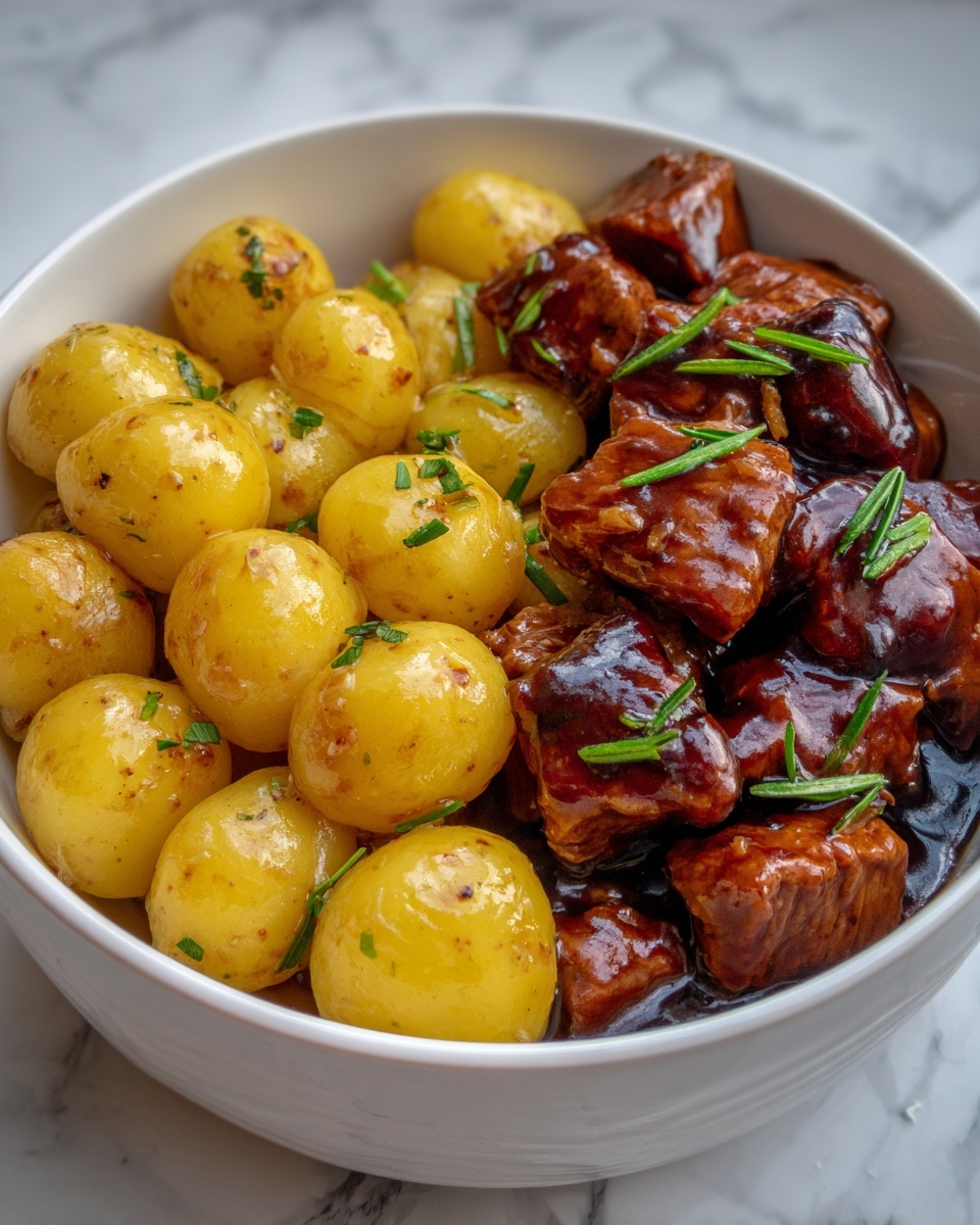 Garlic Butter Beef Bites in the Slow Cooker Recipe - Recipe Image