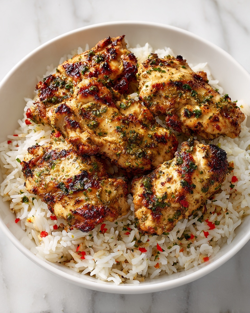 Garlic Parmesan Rice with Chicken Recipe - Recipe Image