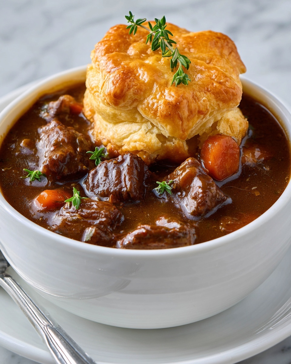 Guinness Braised Beef Pot Pie Recipe - Recipe Image
