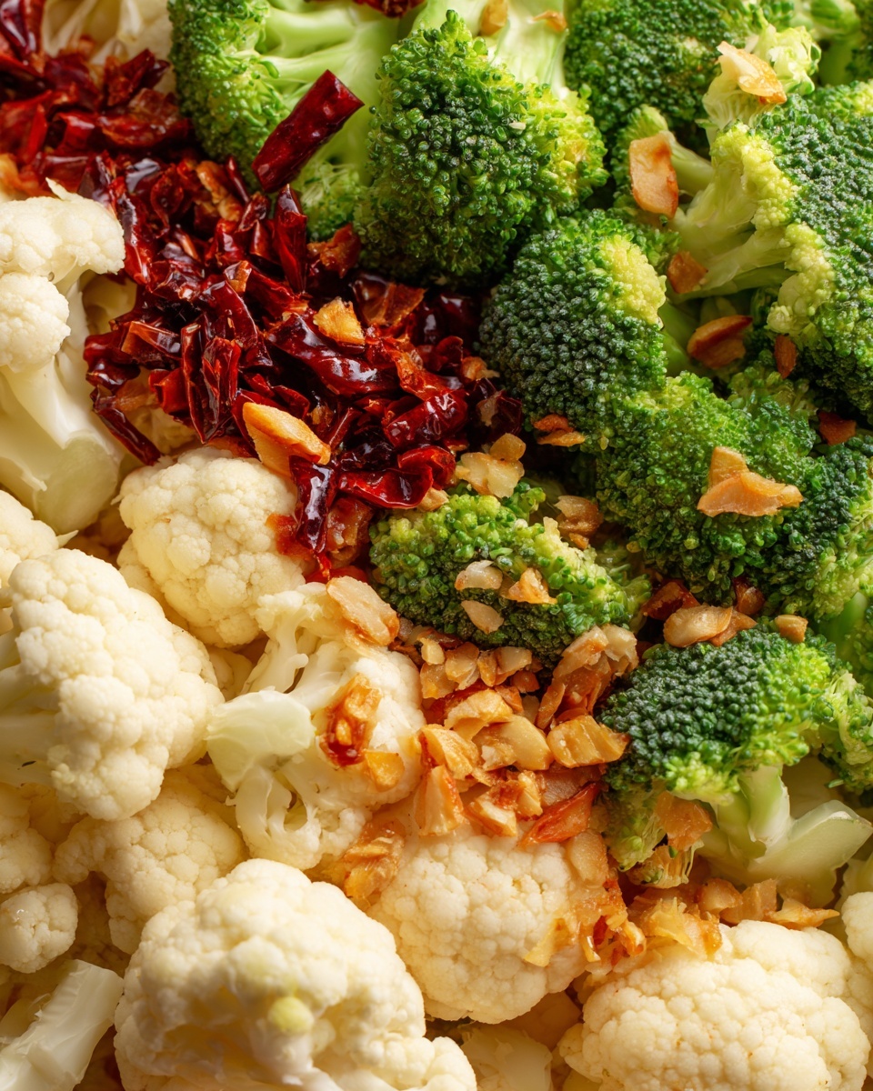 Cauliflower and Broccoli Salad with Sweet Vinegar Dressing Recipe - Recipe Image