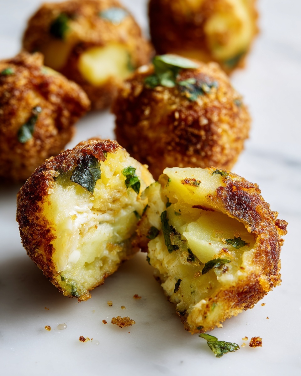 Crispy Potato Croquettes with Creamy Chicken Filling Recipe - Recipe Image
