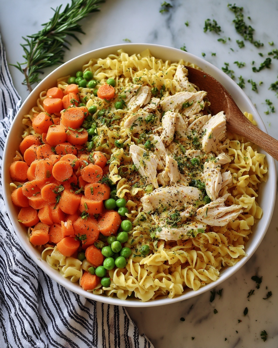 Chicken Pot Pie Pasta Recipe - Recipe Image