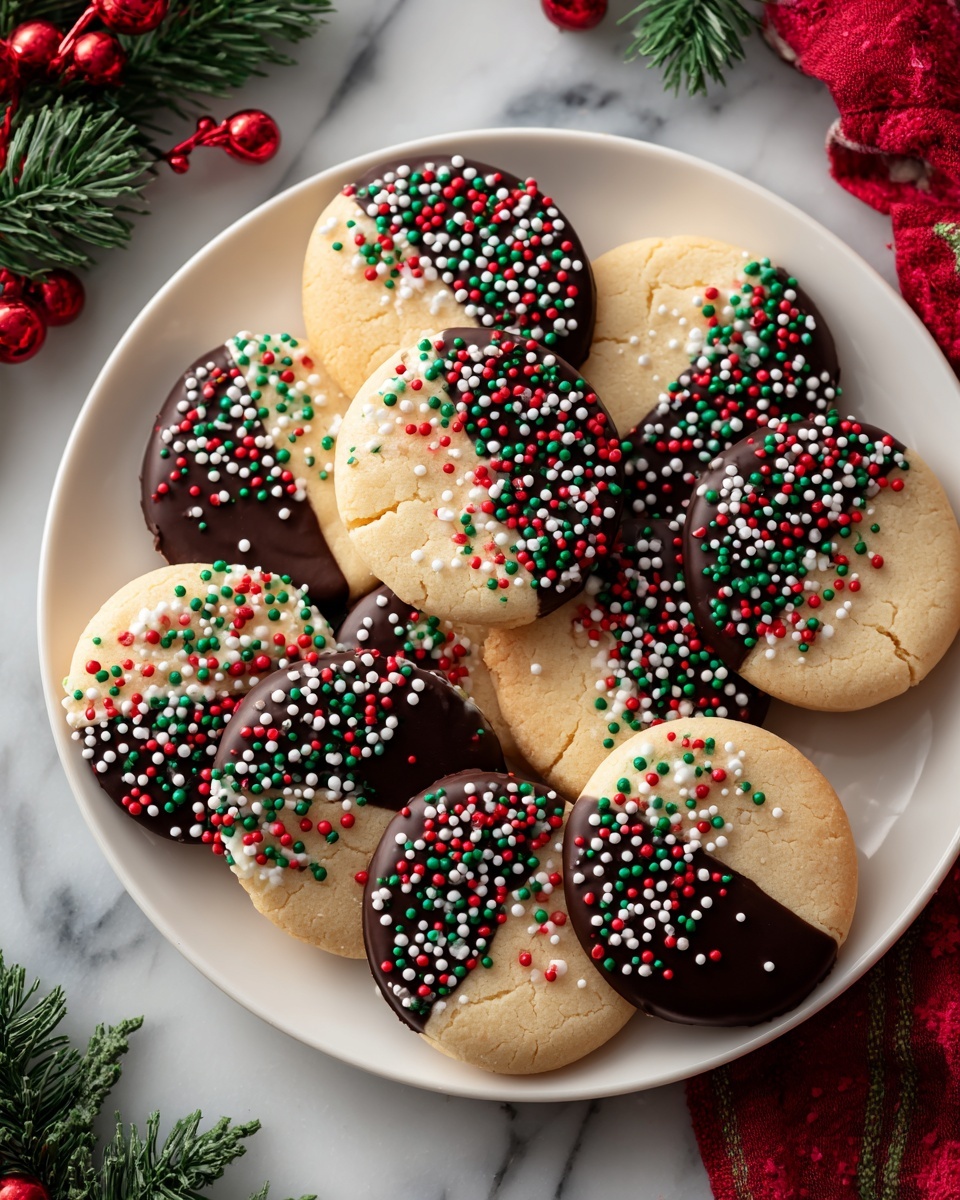 Christmas Swirl Butter Cookies Recipe - Recipe Image