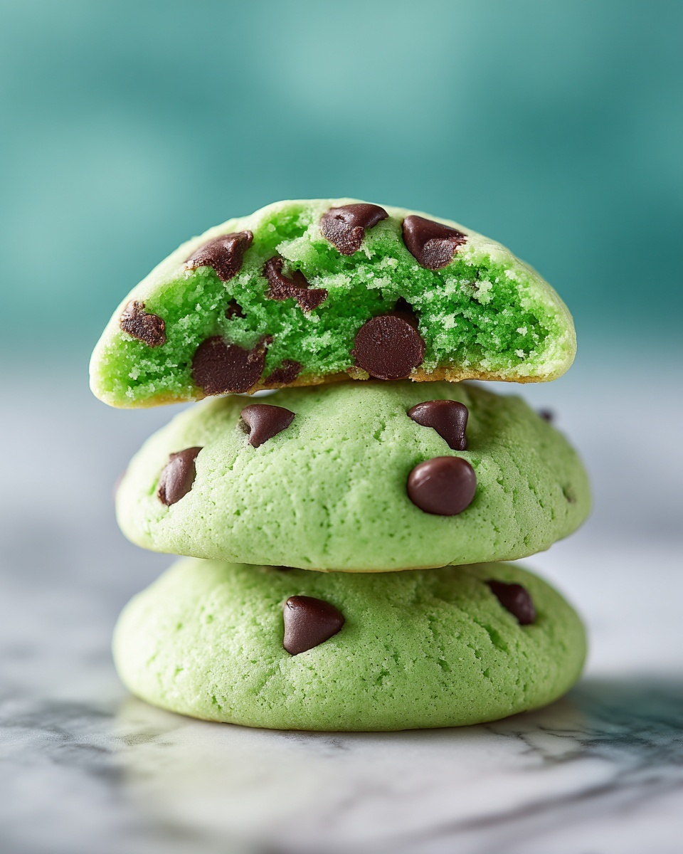 Mint Chocolate Chip Cookies Recipe - Recipe Image