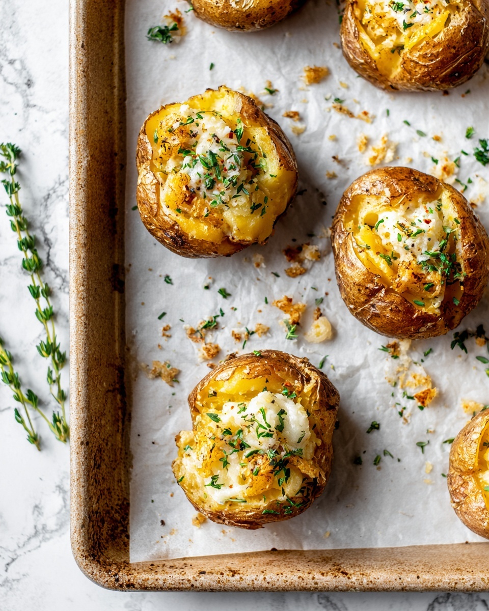 Crispy Air-Fryer Smashed Potatoes Recipe - Recipe Image