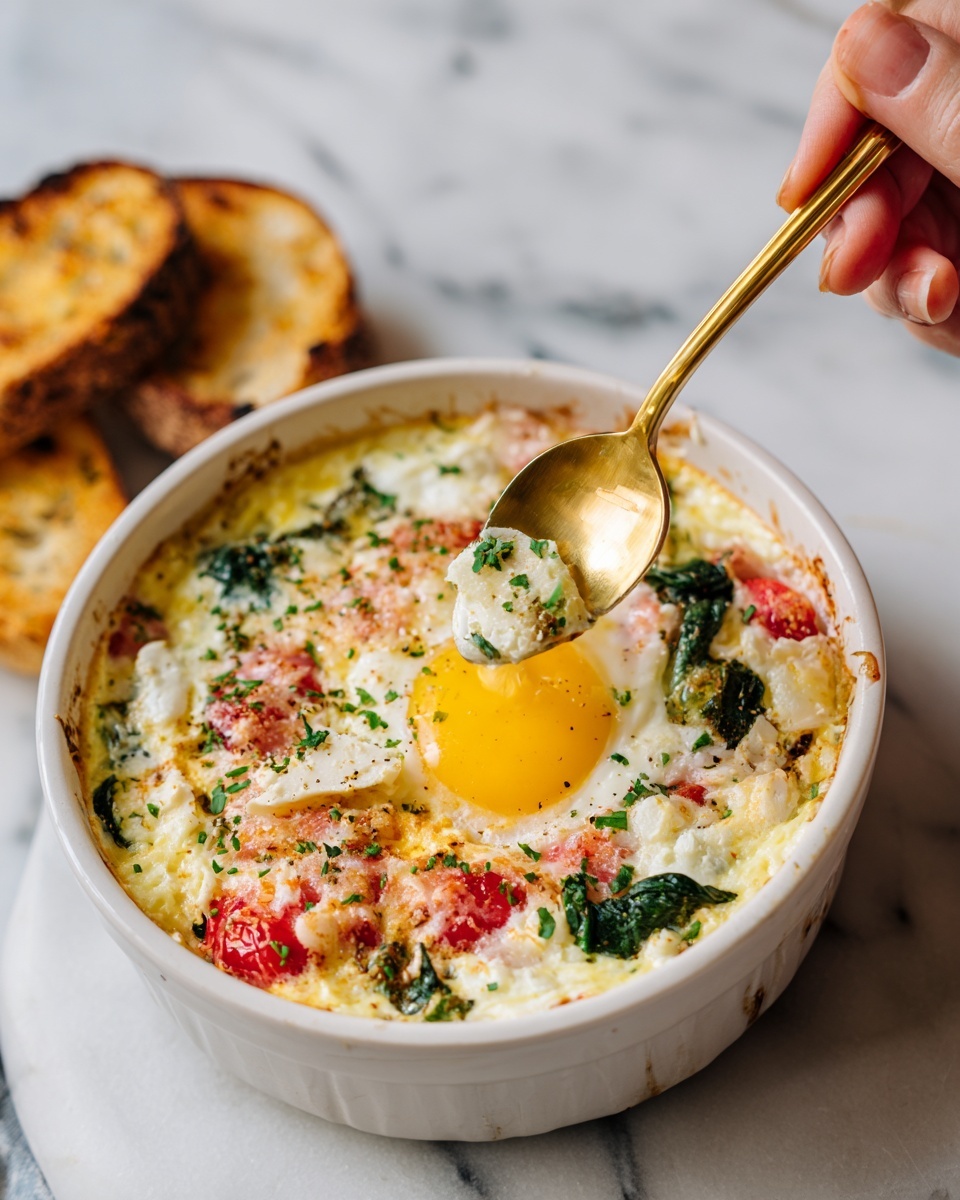 Baked Feta Eggs Recipe - Recipe Image