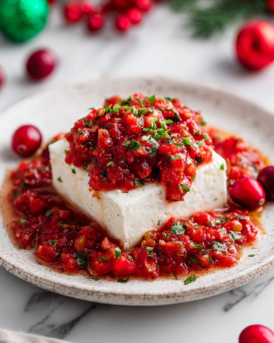 Holiday Cranberry Jalapeño Cream Cheese Dip Recipe - Recipe Image