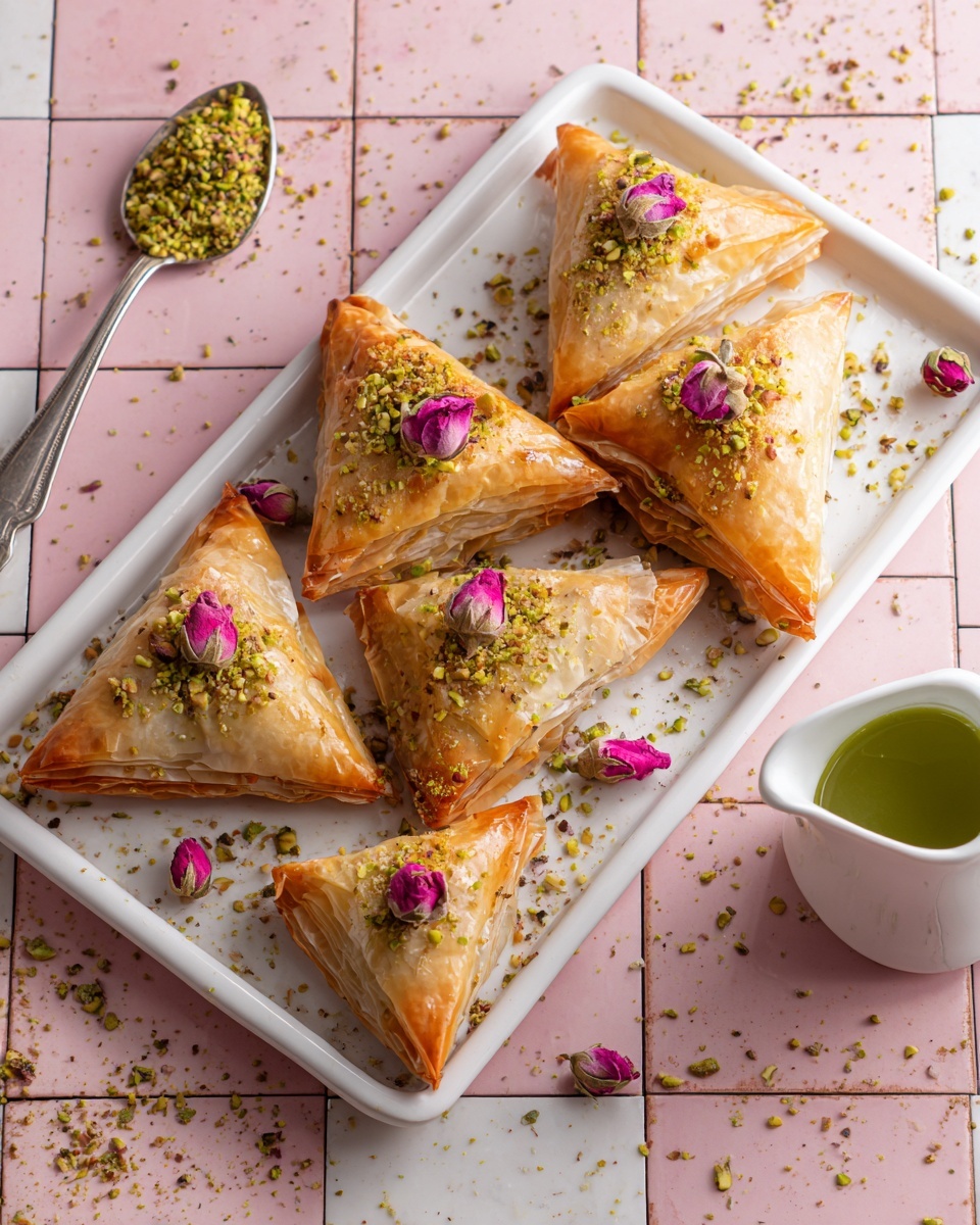 Warbat with Ashta and Simple Syrup Recipe - Recipe Image