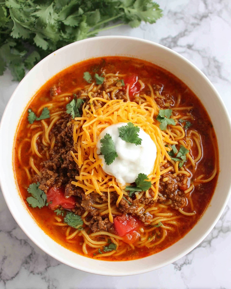 Taco Spaghetti Recipe - Recipe Image