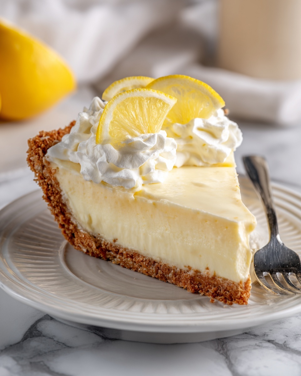 No-Bake Sugar-Free Lemon Pie Recipe - Recipe Image