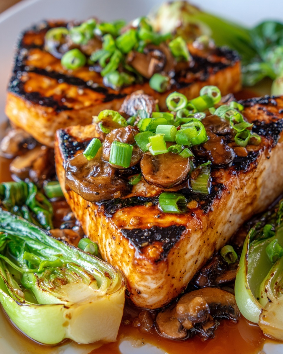 Miso Glazed Black Cod on Baby Bok Choy and Shiitake Mushrooms Recipe - Recipe Image
