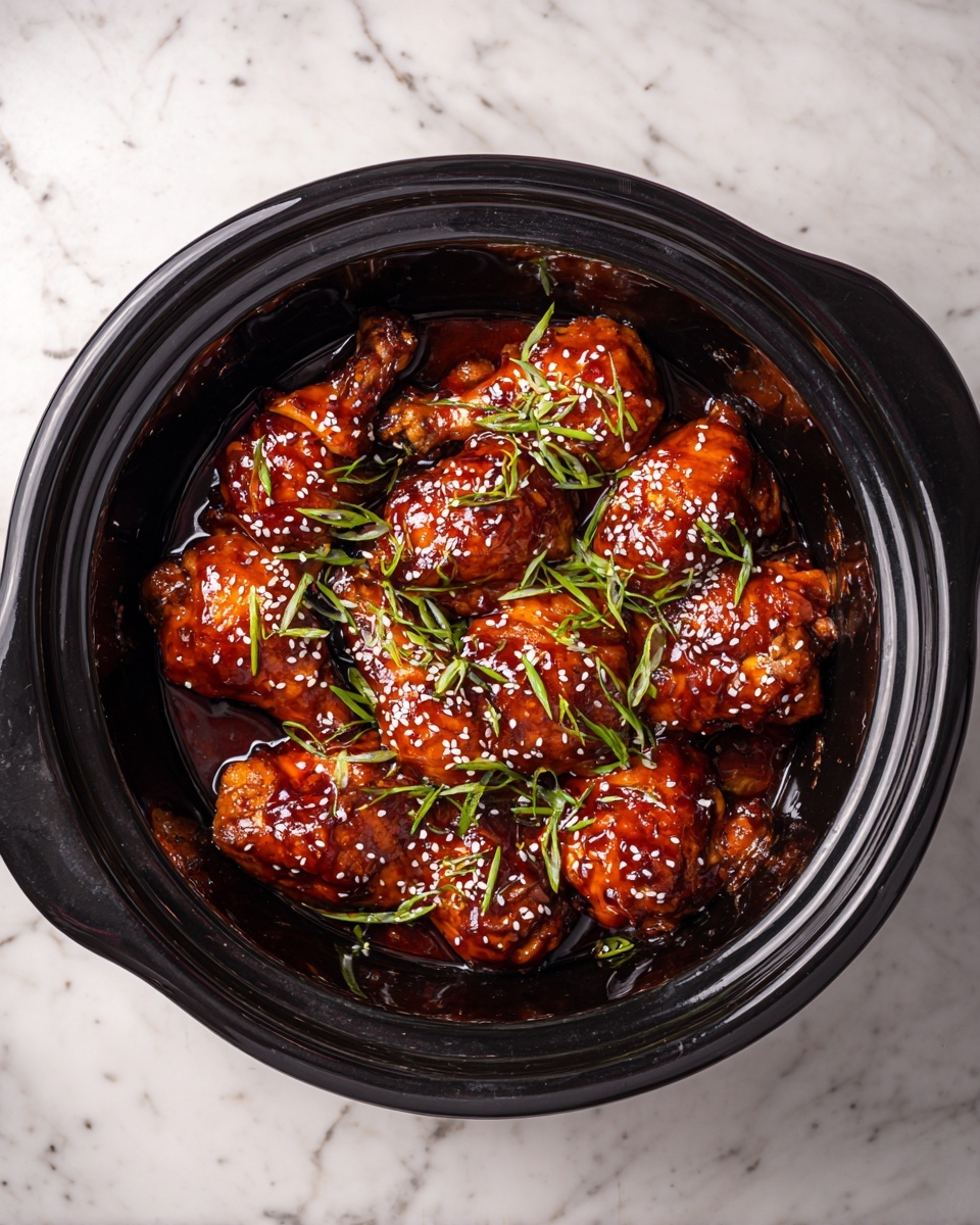 Slow Cooker Honey Garlic Chicken Recipe - Recipe Image