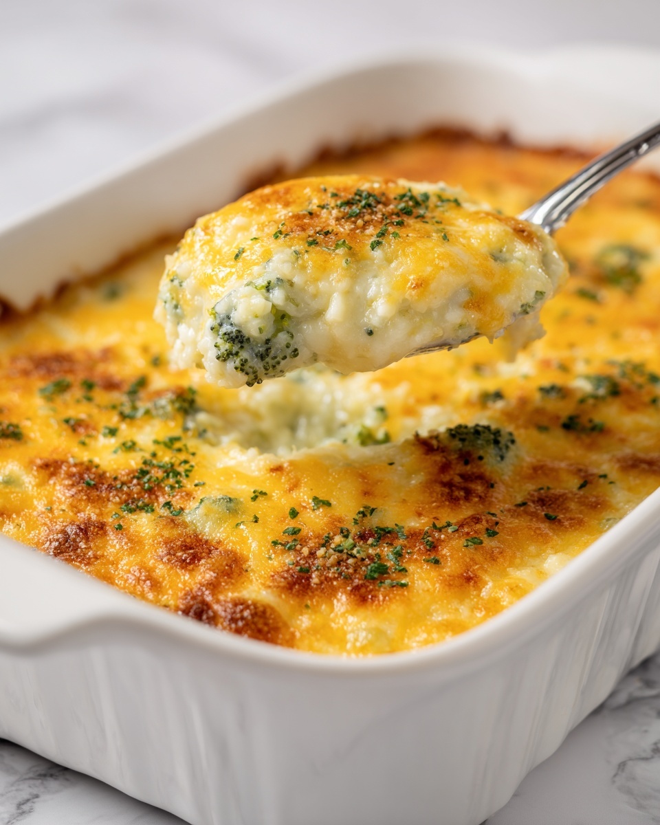 Cheesy Broccoli Rice Casserole Recipe - Recipe Image