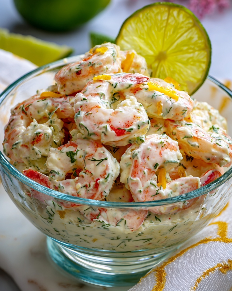Lemon Herb Shrimp Salad with Fresh Vegetables Recipe - Recipe Image