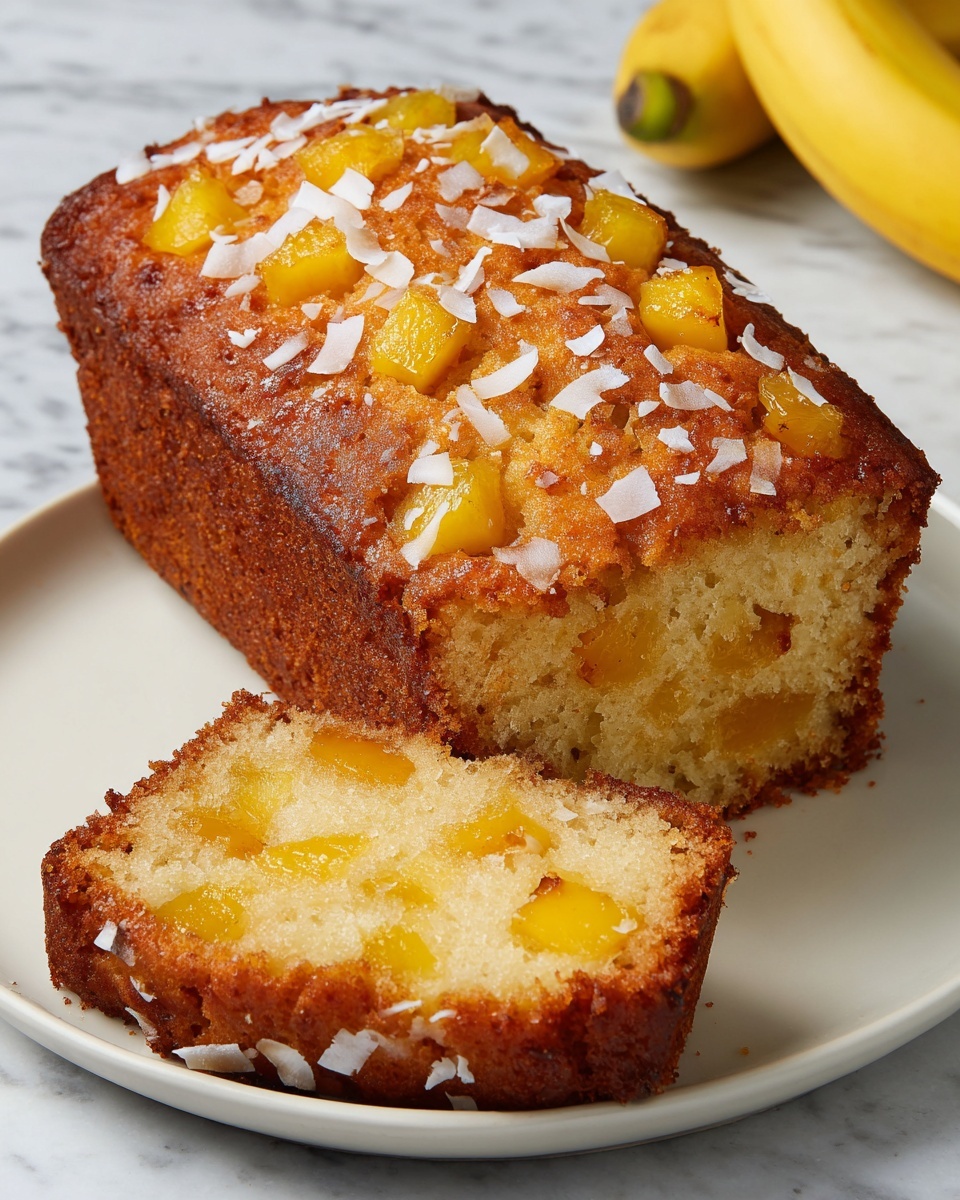 Hawaiian Banana Bread with Pineapple & Coconut Recipe - Recipe Image