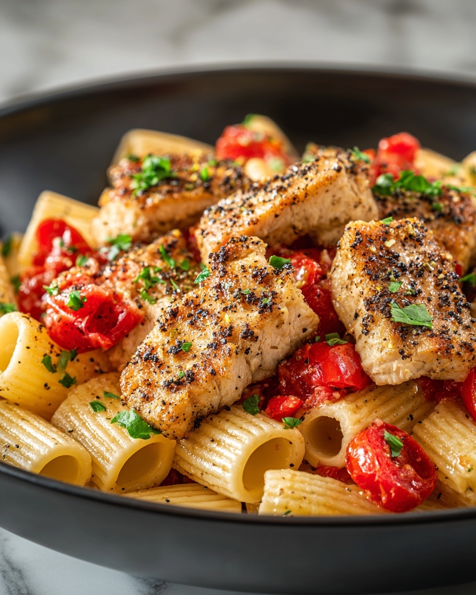 Honey Pepper Chicken Panini Pasta Recipe - Recipe Image