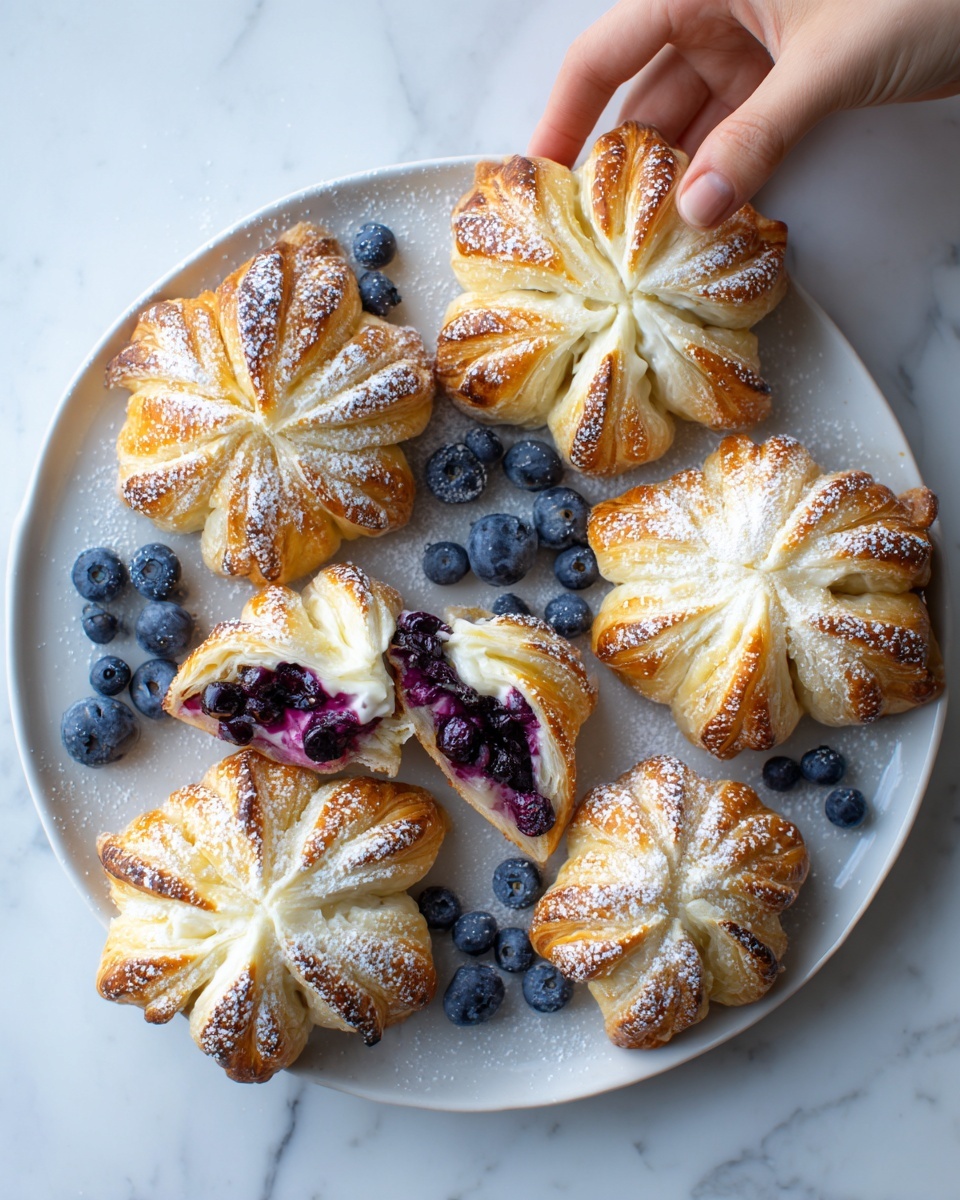 Air Fryer Blueberry Cheesecake Wontons Recipe - Recipe Image