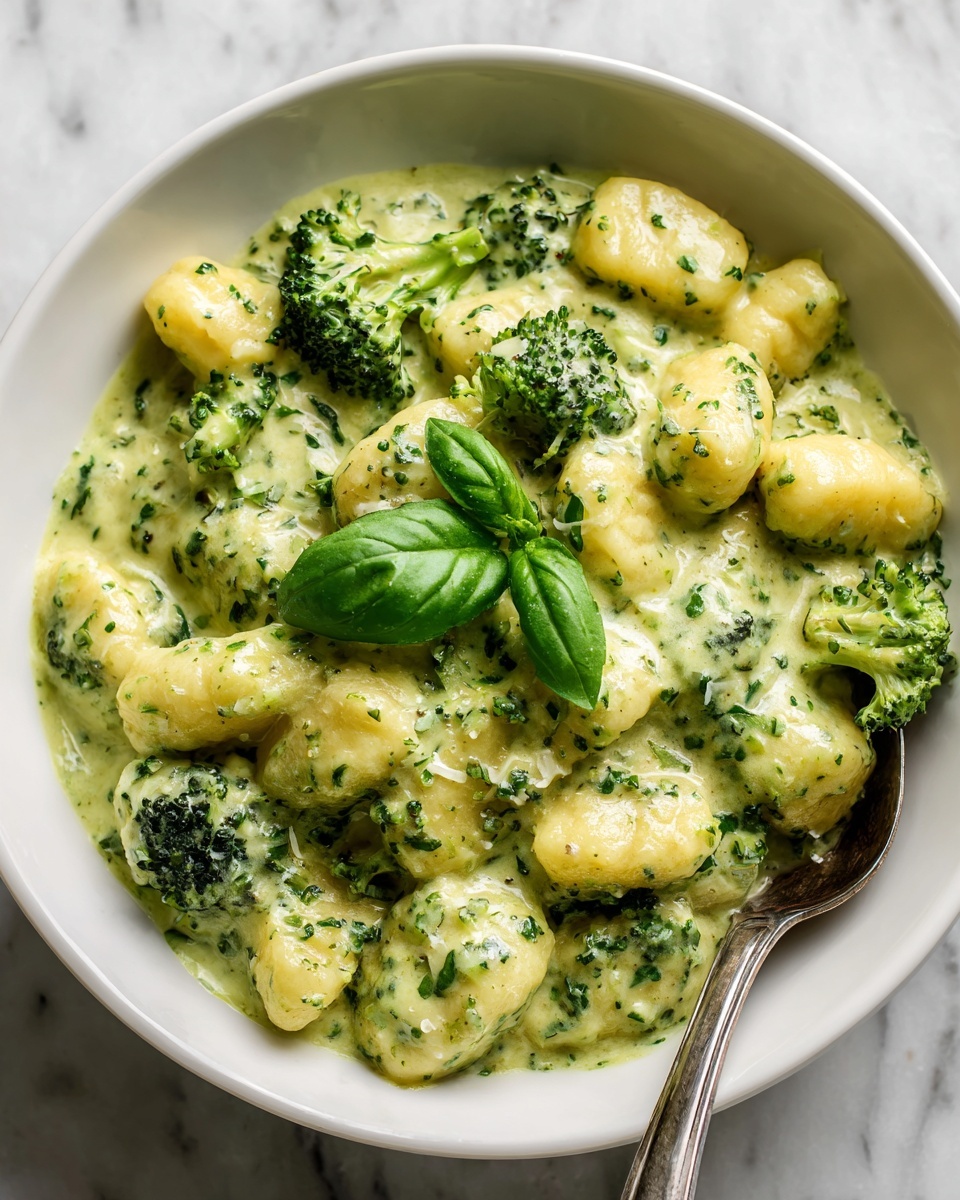 Creamy Lemon Pesto Gnocchi with Broccoli Recipe - Recipe Image