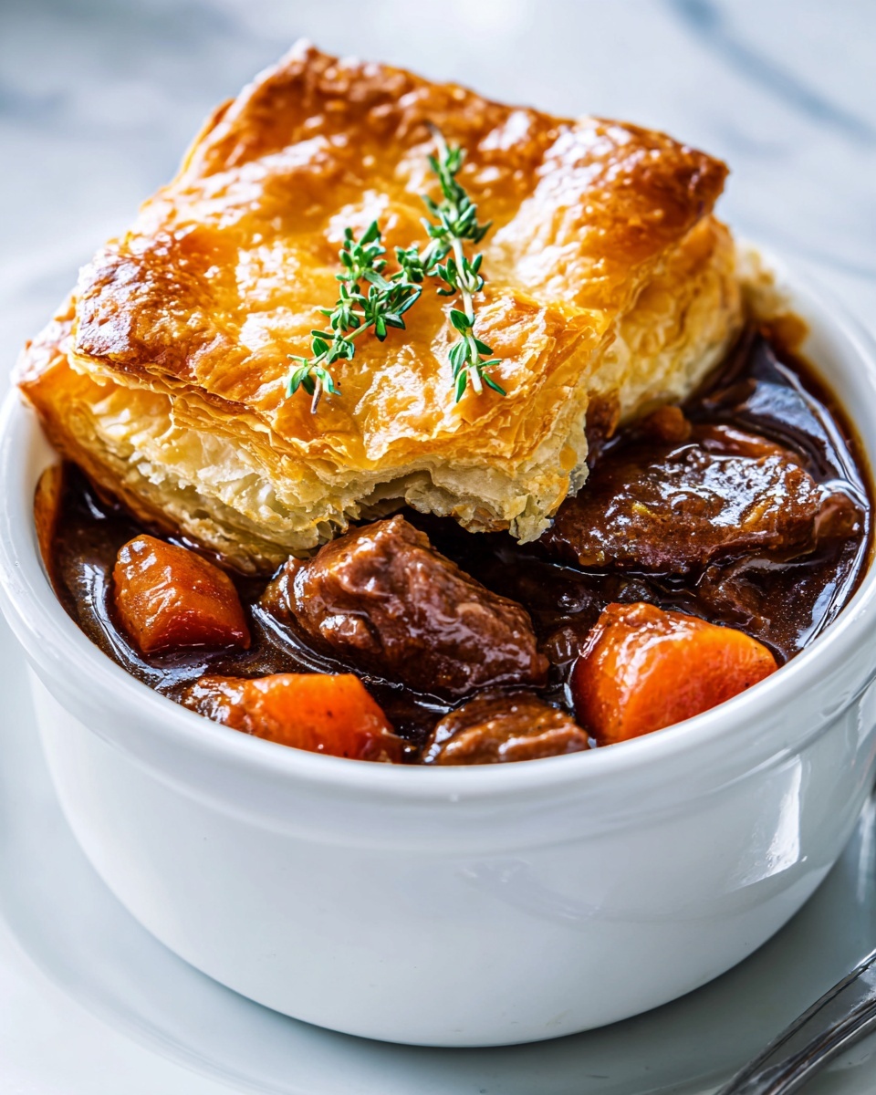 Guinness Braised Beef Pot Pie Recipe - Recipe Image
