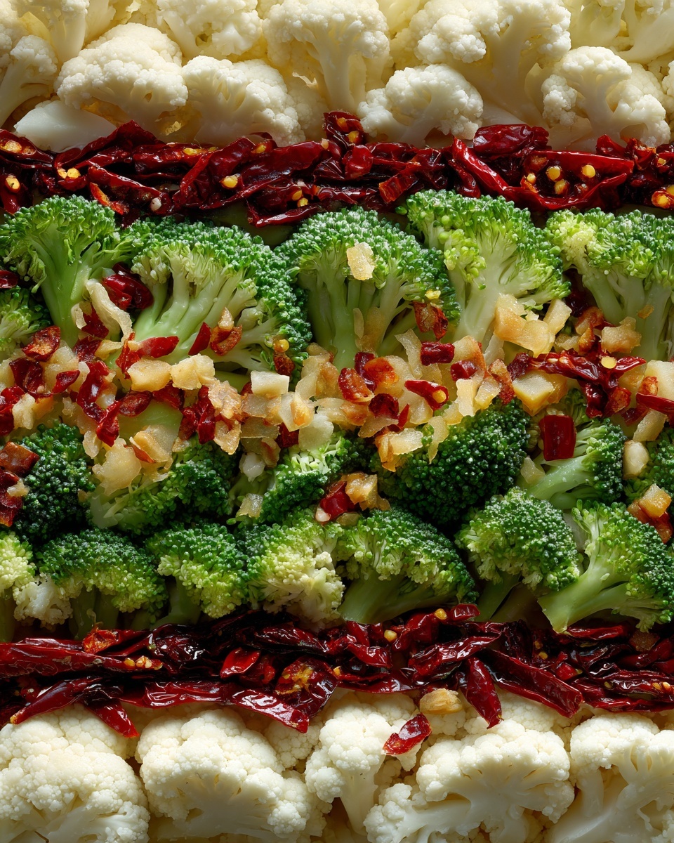 Cauliflower and Broccoli Salad with Sweet Vinegar Dressing Recipe - Recipe Image