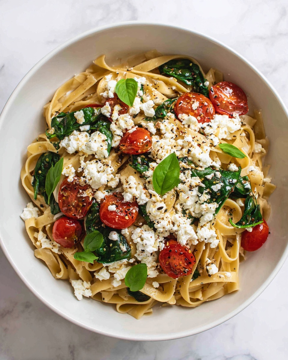 Pasta with Baked Feta and Cherry Tomatoes Recipe - Recipe Image