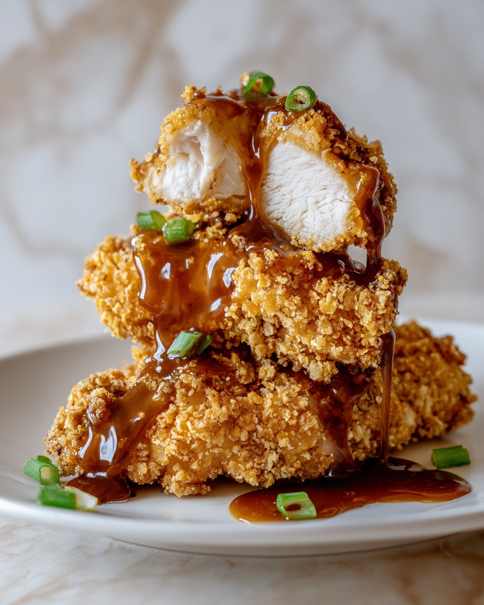 Double Crunch Honey Garlic Chicken Recipe - Recipe Image