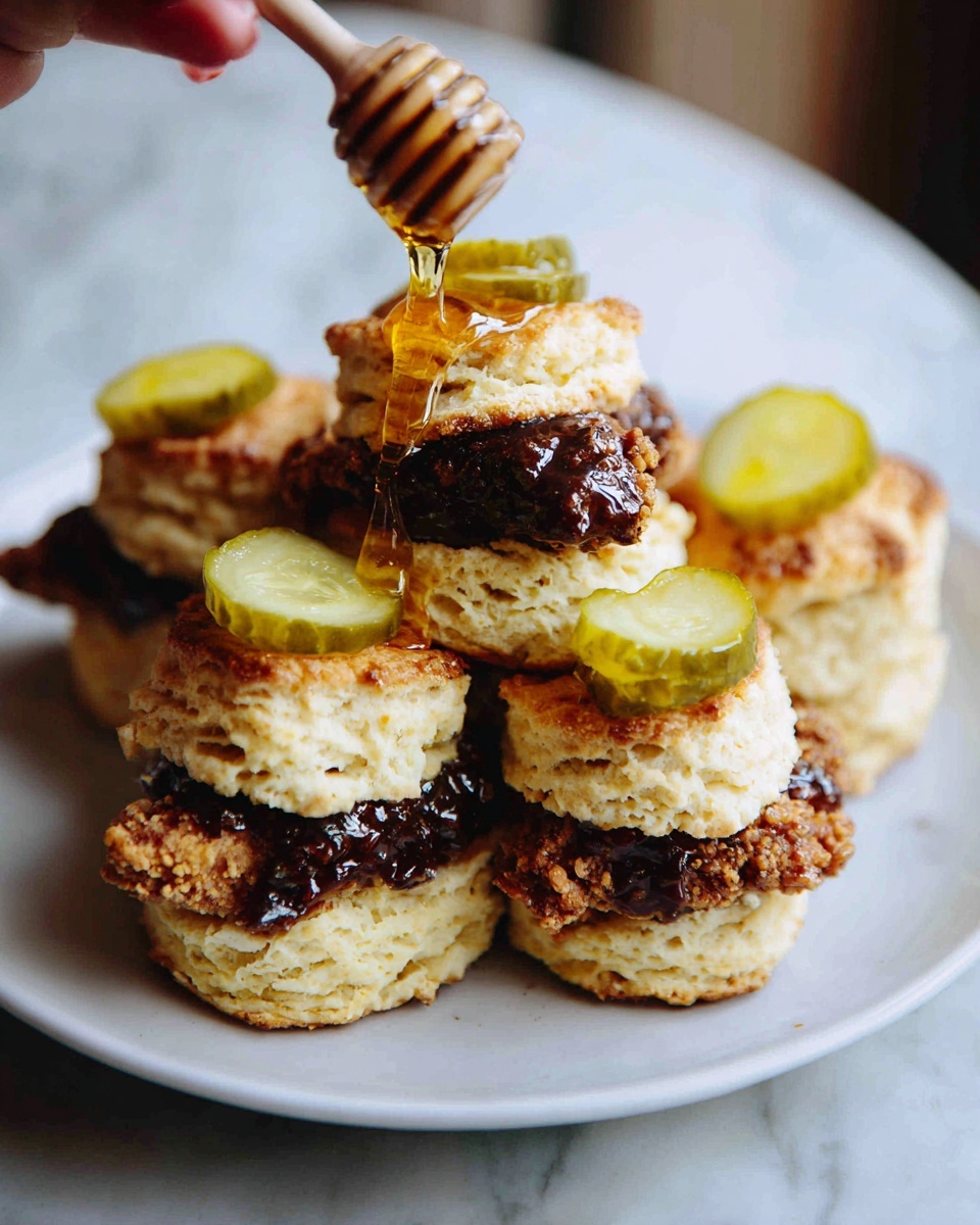 Hot Honey Chicken Biscuits Recipe - Recipe Image