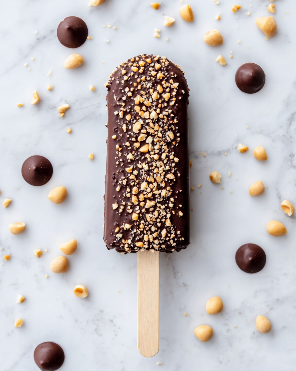 Homemade Delicious Chocolate Ice Cream Bars Recipe - Recipe Image