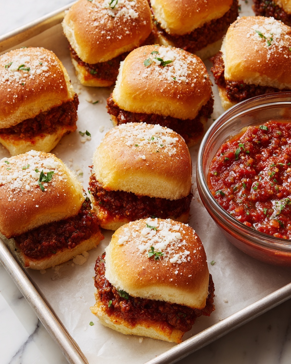 Chicken Parmesan Sliders Recipe - Recipe Image