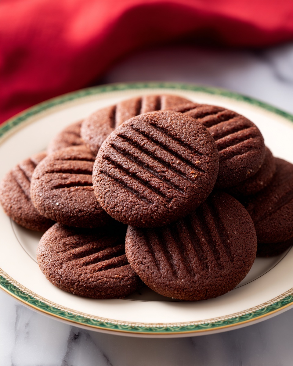 Gluten-Free Chocolate Shortbread Cookies Recipe - Recipe Image