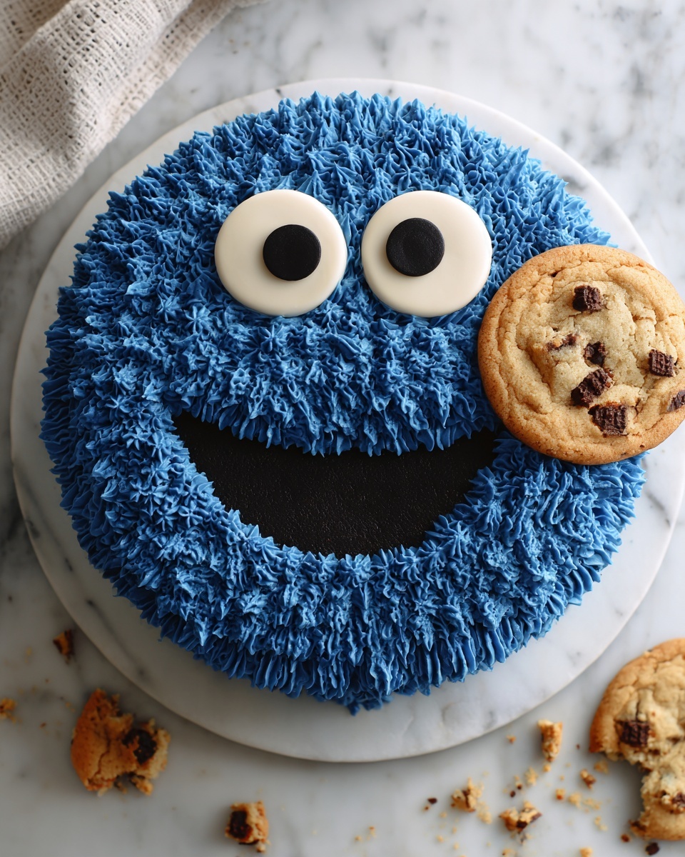 Cookie Monster Cake Recipe - Recipe Image