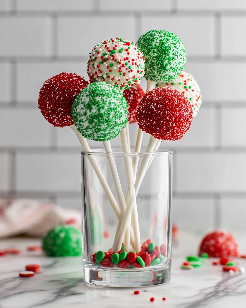 Christmas Cake Pops Recipe - Recipe Image