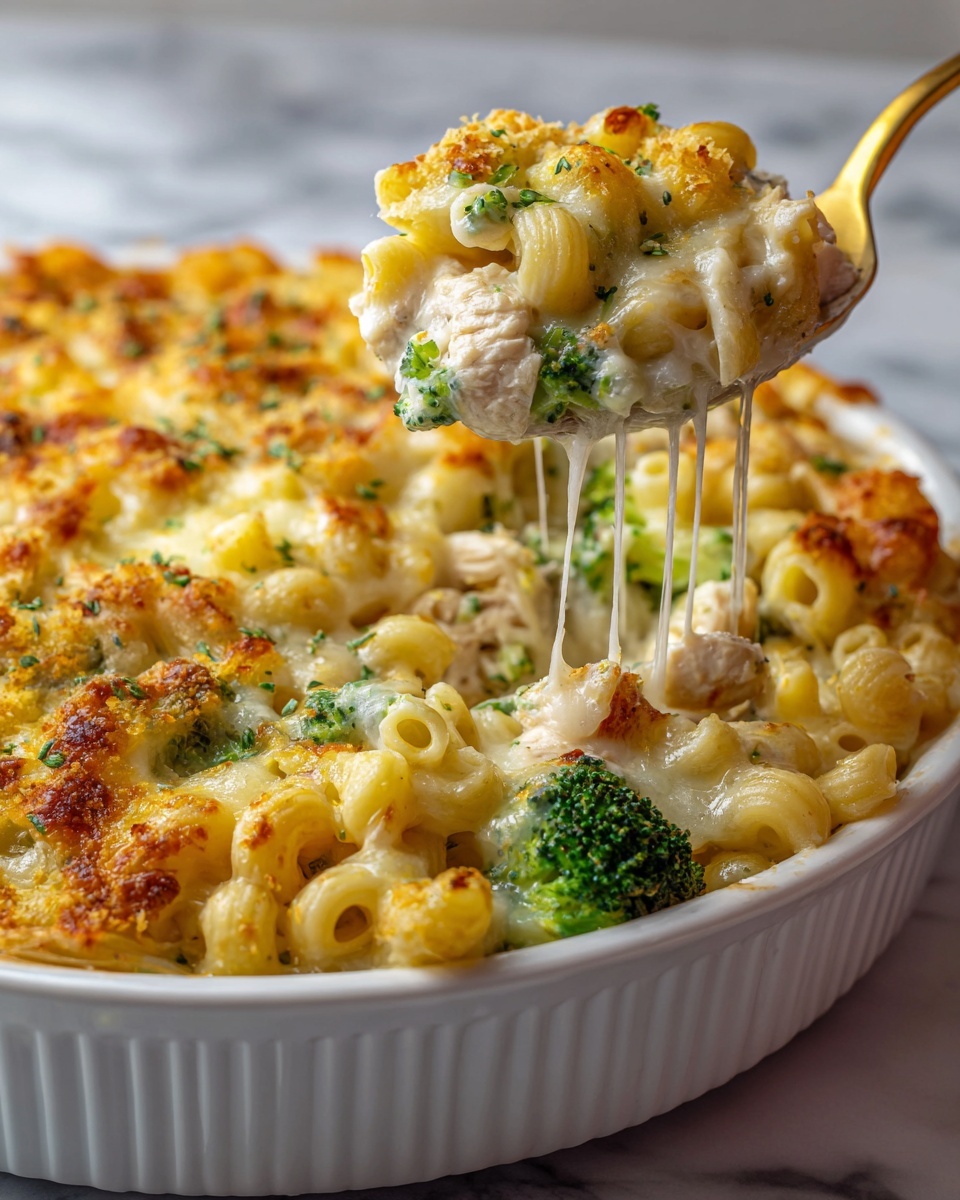 Healthy Chicken Broccoli Pasta Casserole Recipe - Recipe Image