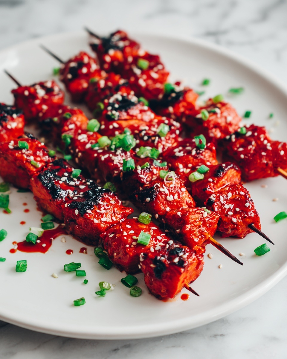 Honey Garlic Asian Chicken Kabobs Recipe - Recipe Image