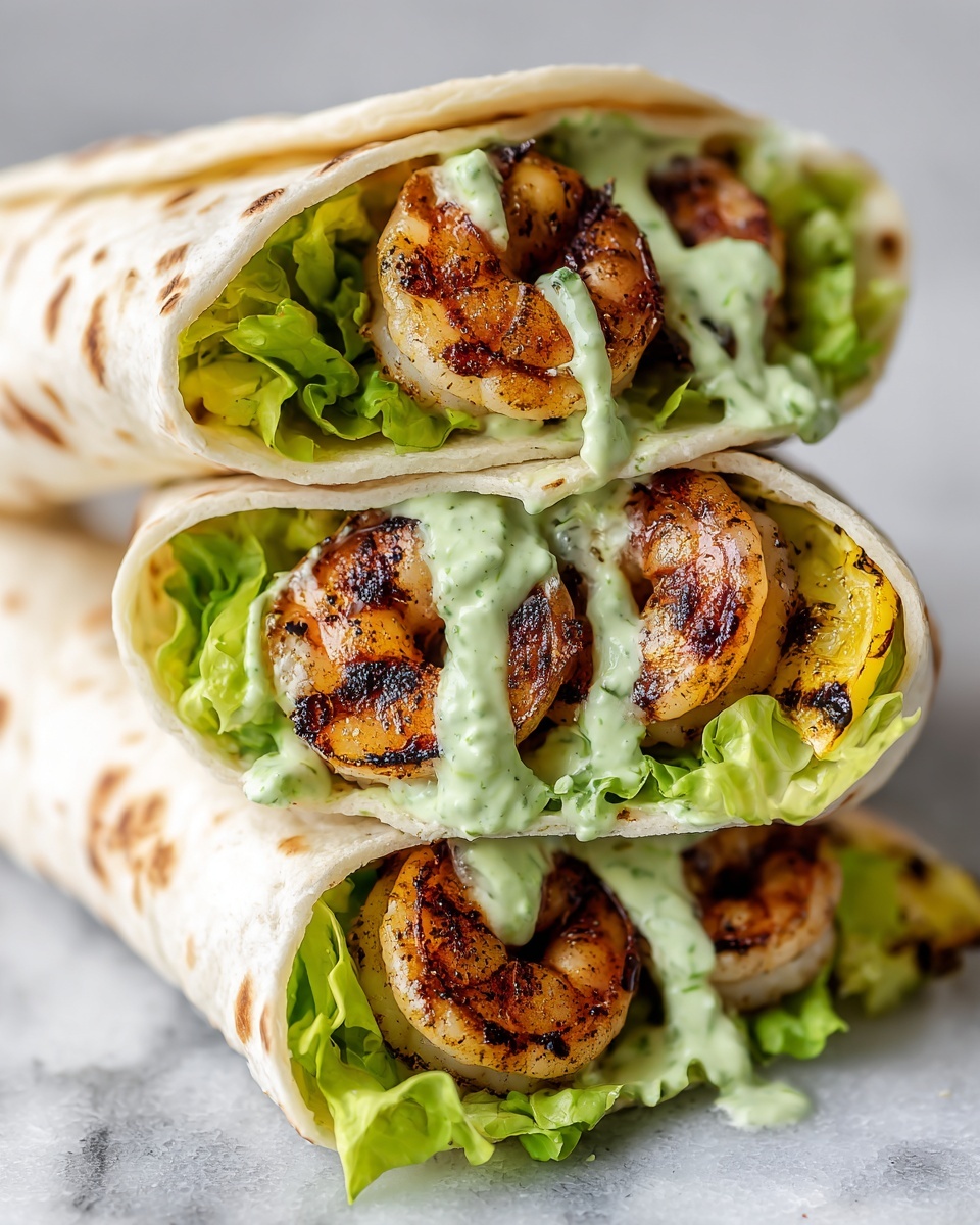 Caesar Shrimp Wraps Recipe - Recipe Image
