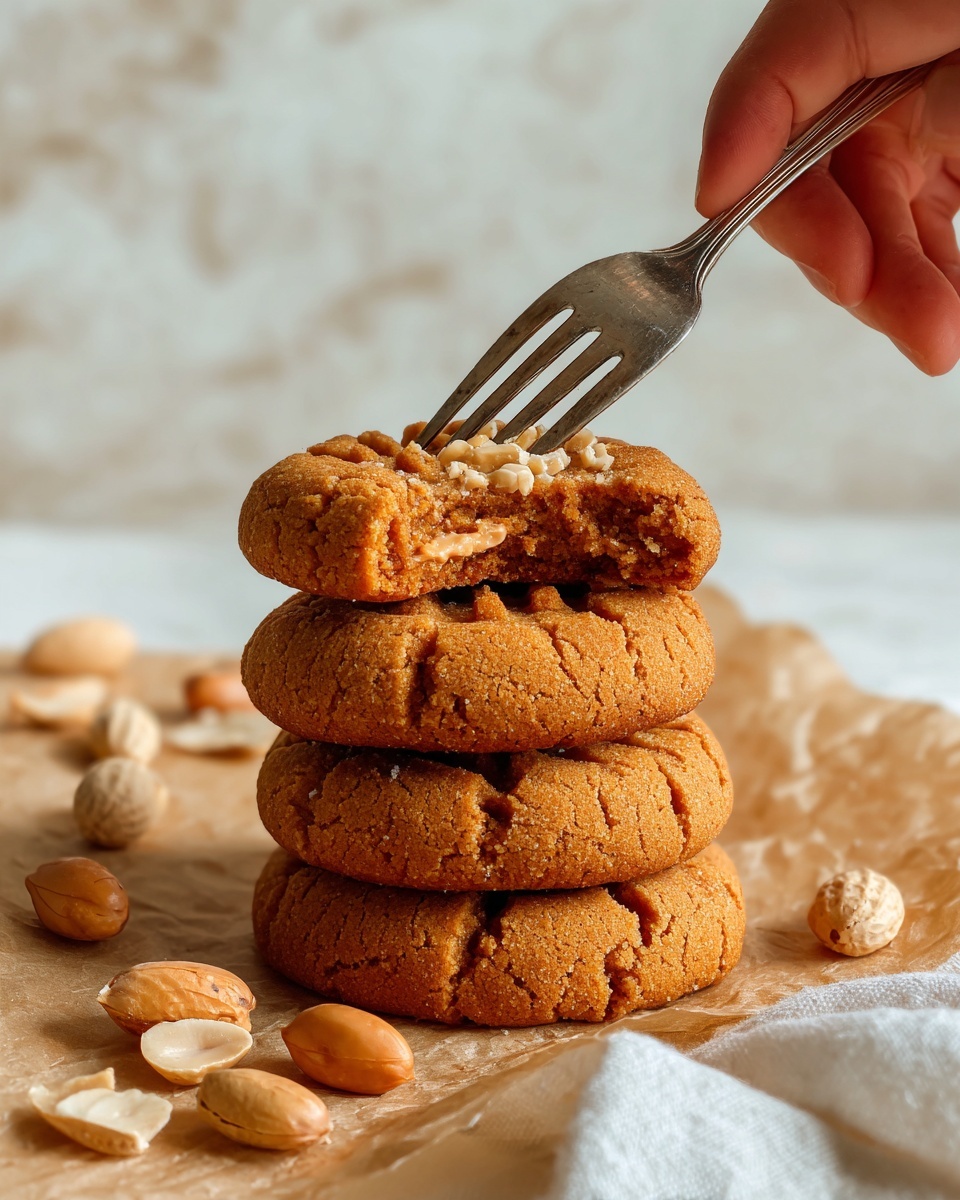 Best Soft and Chewy Peanut Butter Cookies Recipe - Recipe Image