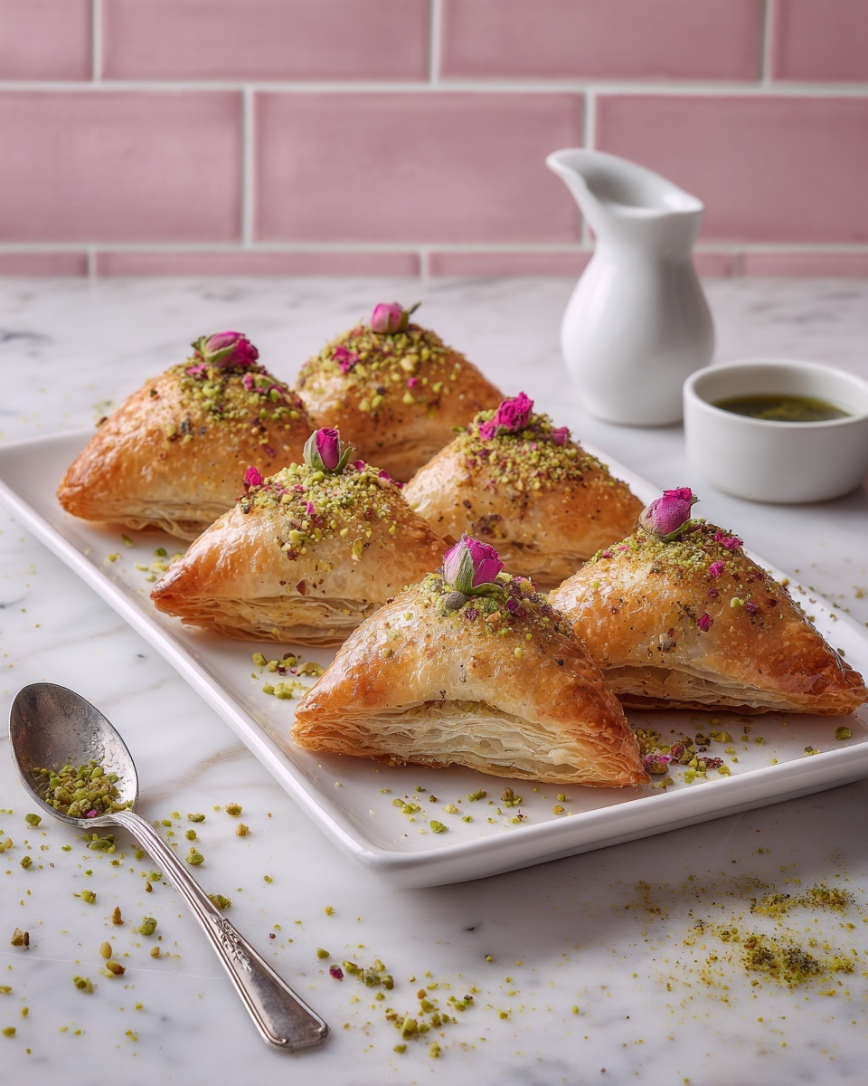 Warbat with Ashta and Simple Syrup Recipe - Recipe Image