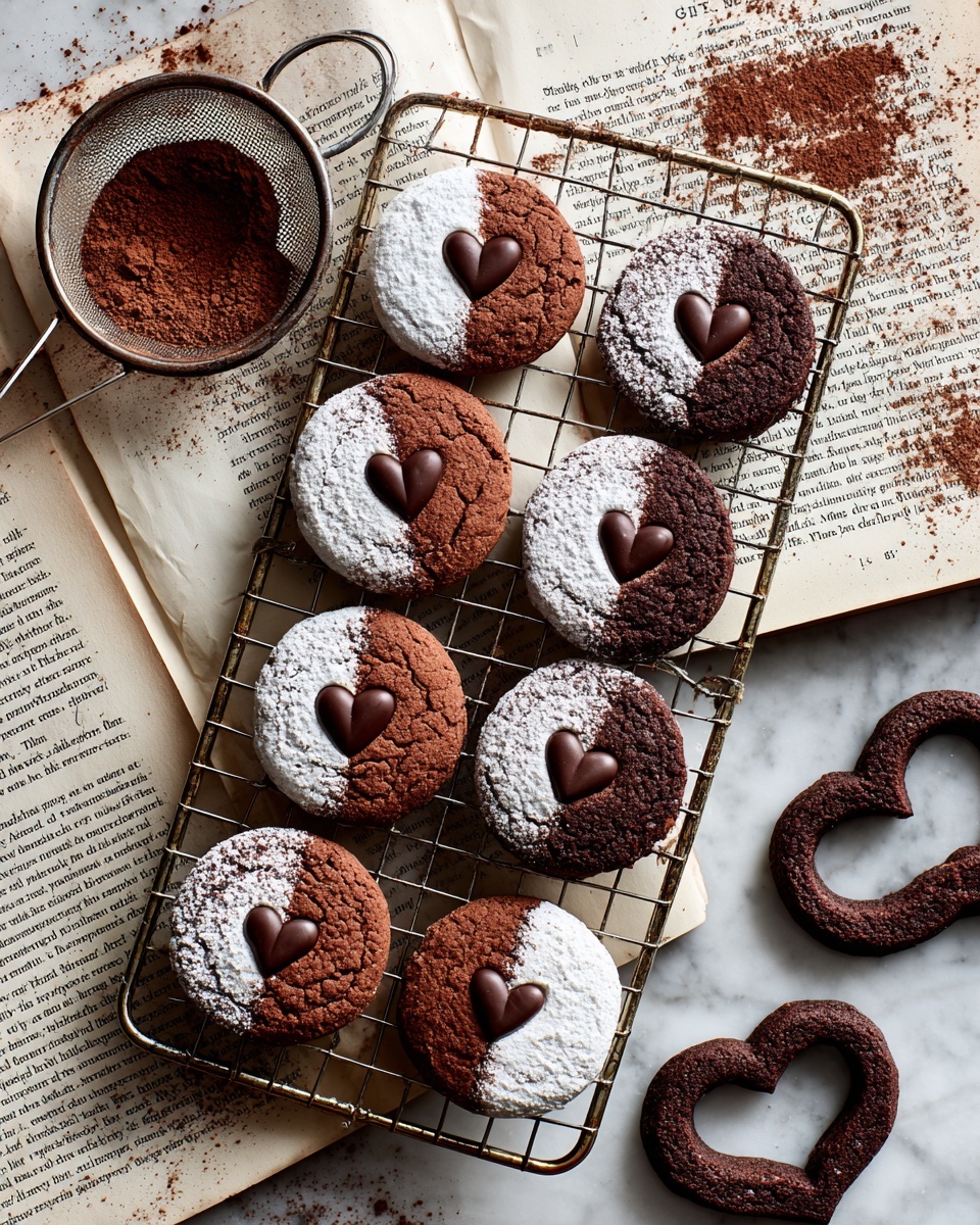 Linzer Heart Cookies with Chocolate Filling Recipe - Recipe Image