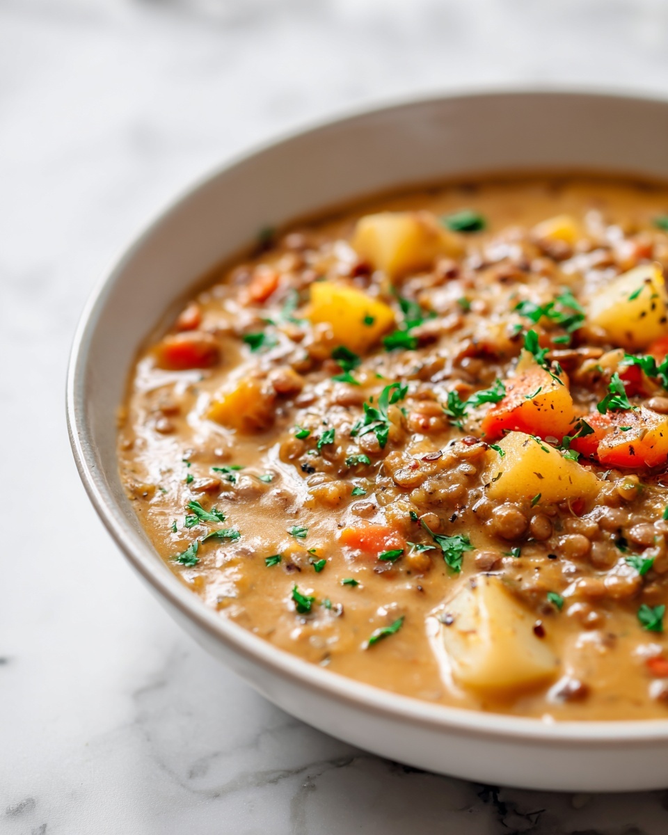 Carrot and Lentil Soup with Smoked Ham Hocks Recipe - Recipe Image
