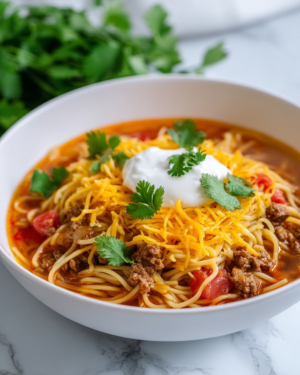 Taco Spaghetti Recipe - Recipe Image