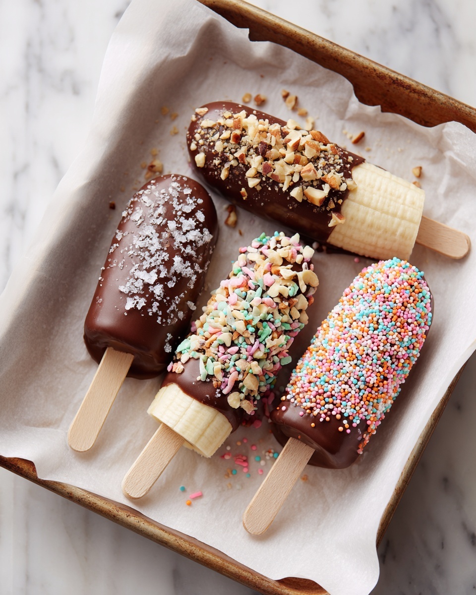 Frozen Chocolate Covered Bananas Recipe - Recipe Image