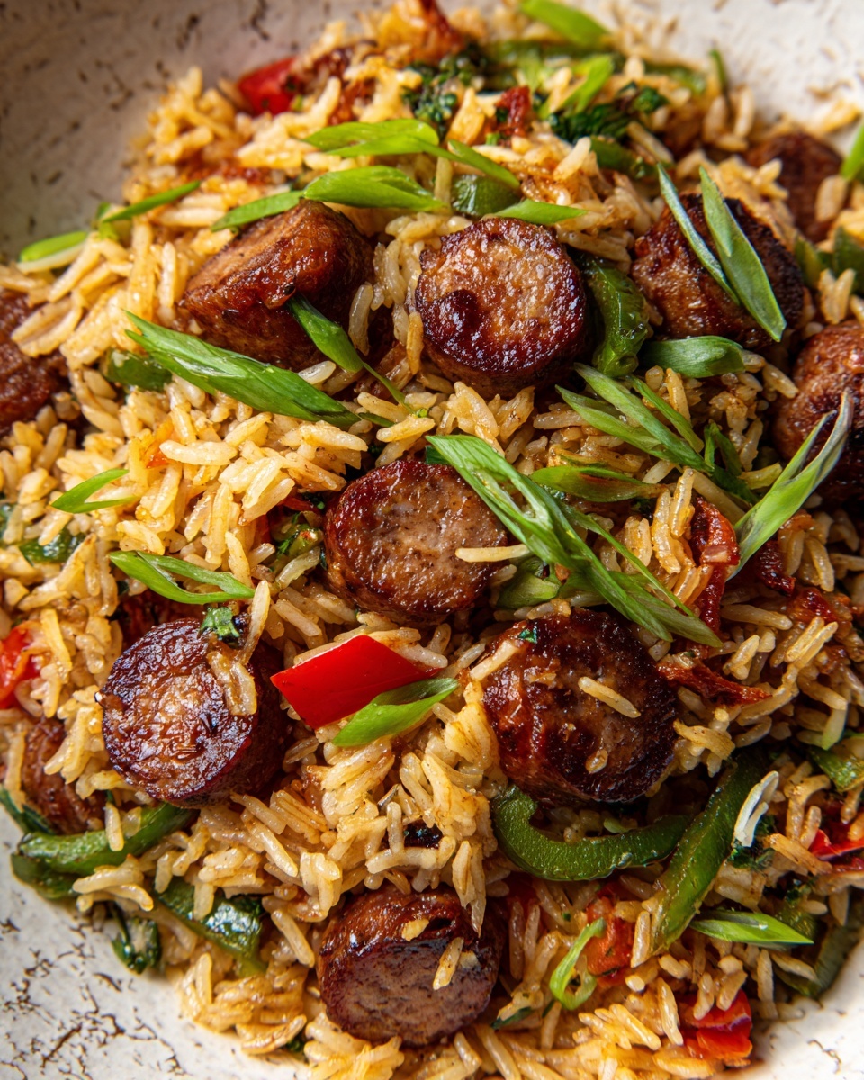 Cajun Sausage and Rice Skillet Recipe - Recipe Image