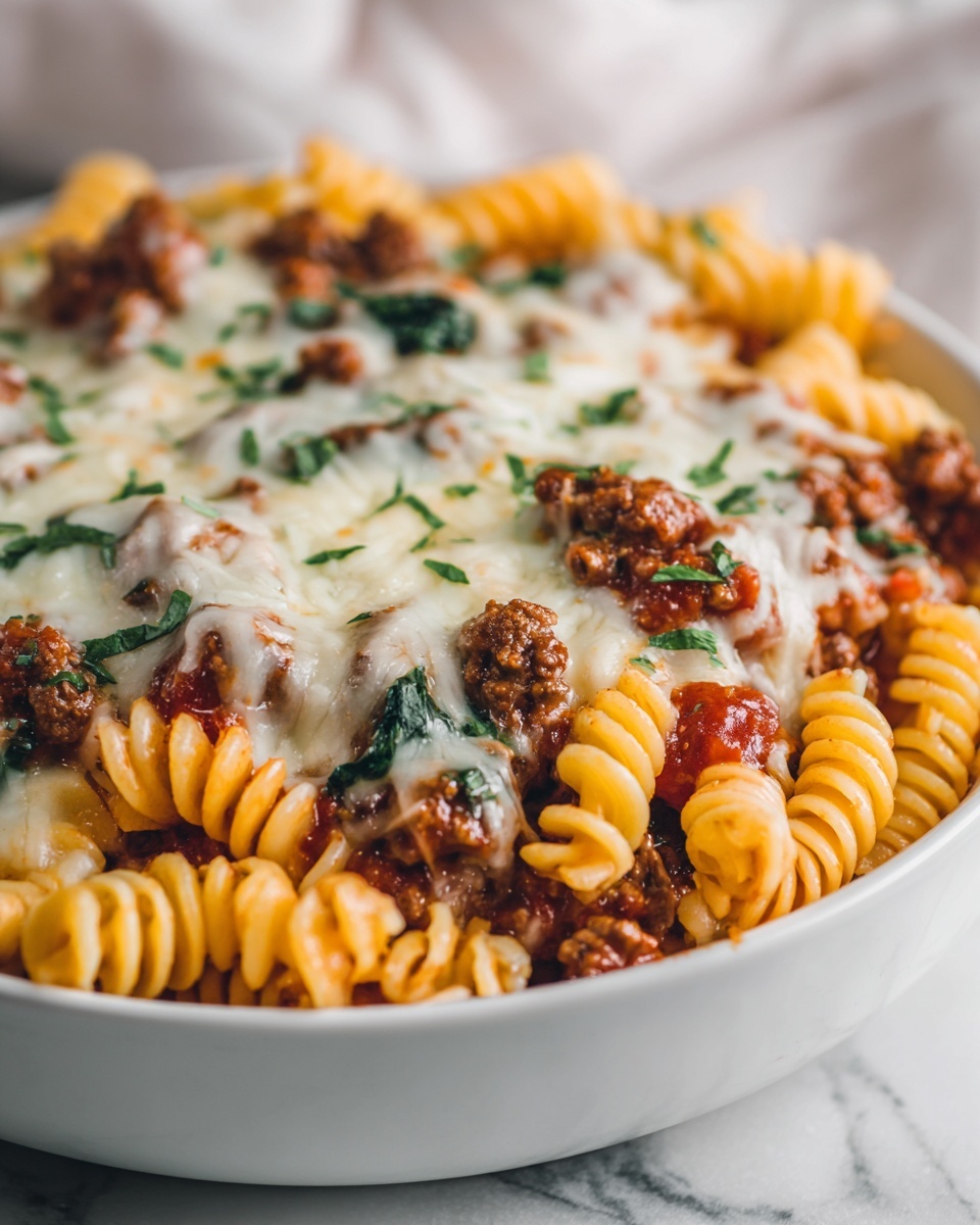 Loaded Cheeseburger Alfredo Pasta Recipe - Recipe Image