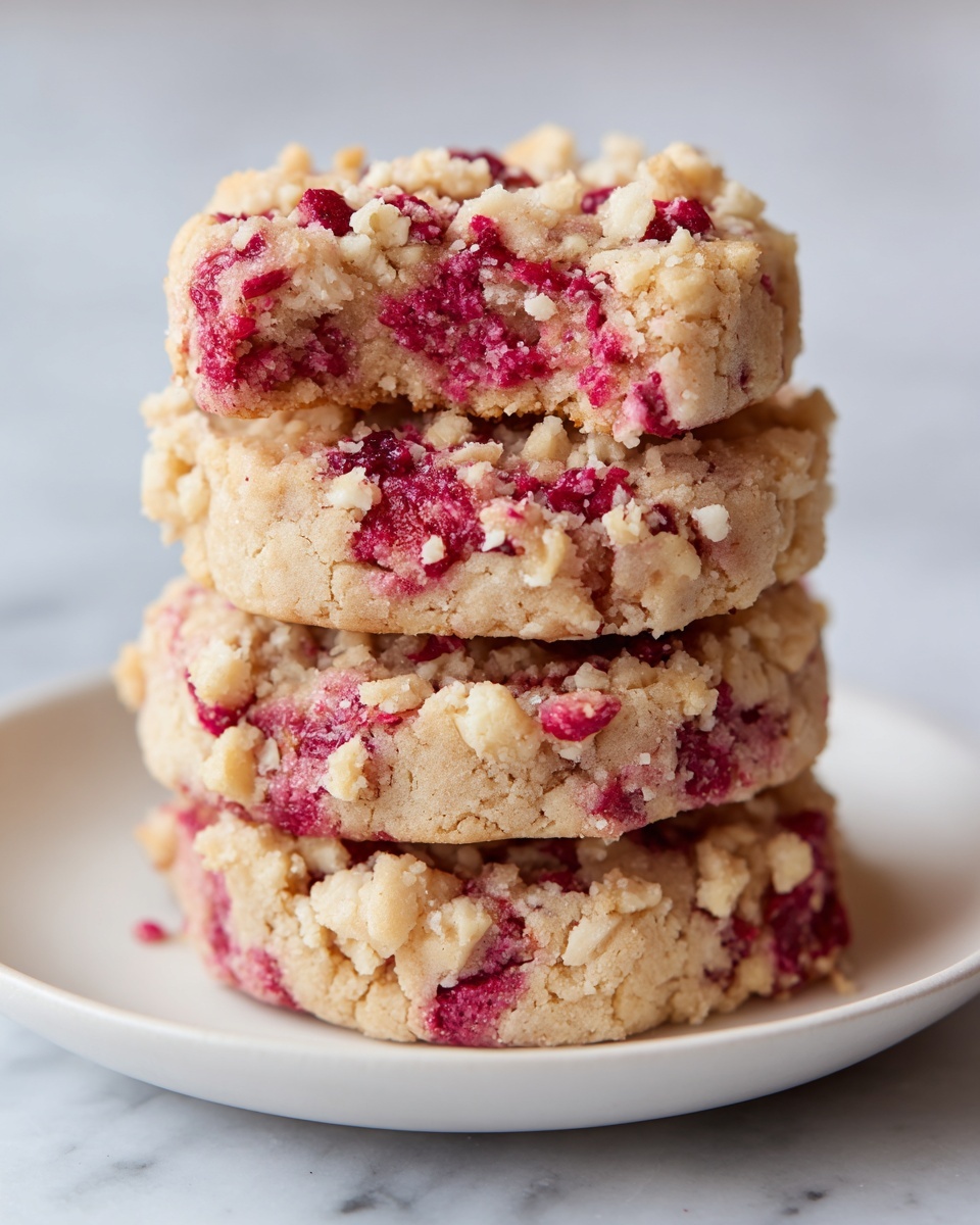 Strawberry Delight Crunch Cookies Recipe - Recipe Image