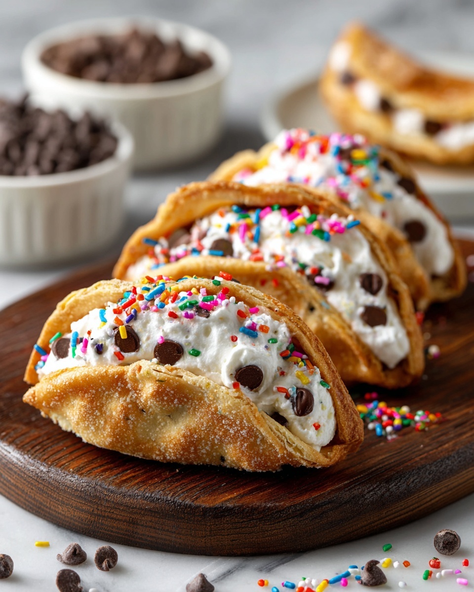 Cheesecake Cookie Dough Tacos Recipe - Recipe Image