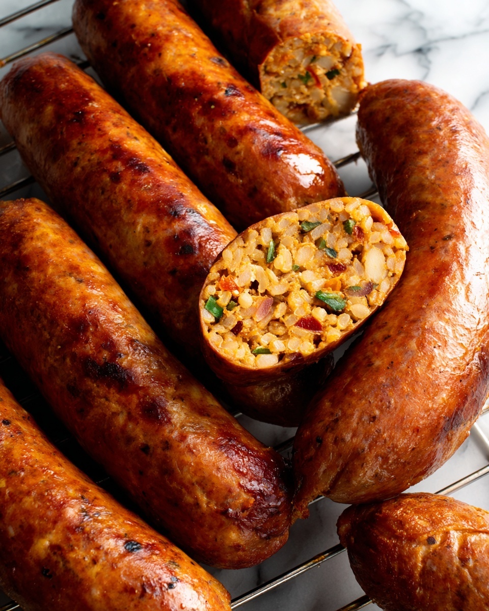 Roasted Red Pepper and Jalapeño Summer Sausage Recipe - Recipe Image